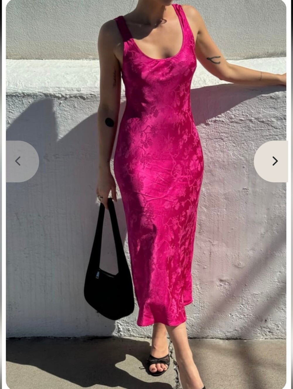Rumored Jacquard Fuscia Dress Size M